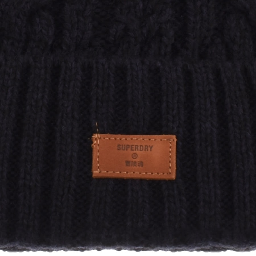 Alternative Image for ProductSuperdry Jacob Cable Knit Beanie Hat Navy3